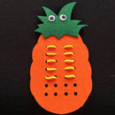 Orange Diy Non-woven Threaded Pineapple Fabric Felt Kit Home Garten Decoration