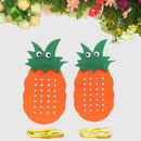 Orange Diy Non-woven Threaded Pineapple Fabric Felt Kit Home Garten Decoration