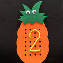 Orange Diy Non-woven Threaded Pineapple Fabric Felt Kit Home Garten Decoration