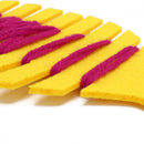 Yellow Diy Non-woven Threaded Fish Fabric Felt Kit Home Garten Decoration