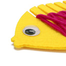 Yellow Diy Non-woven Threaded Fish Fabric Felt Kit Home Garten Decoration