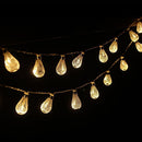 Outdoor Solar Powered String 30 LED Light Garden Patio Yard Landscape Ball Lamp