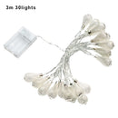Outdoor Solar Powered String 30 LED Light Garden Patio Yard Landscape Ball Lamp