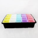 Mini Plastic Black Succulents Can Flower Plants for Home Office Garden Decor