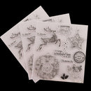 Transparent Clear Silicone Rubber Stamp Environmentally Friendly Pet Film