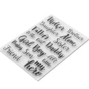 Clear Family Members Call Silicone Stamp for Diy Scrapbooking/ Photo Album Decor