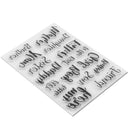 Clear Family Members Call Silicone Stamp for Diy Scrapbooking/ Photo Album Decor