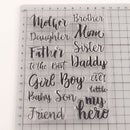 Members Call Transparent Silicone Clear Rubber Stamp Cling Diary Scrapbooking