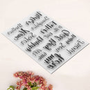 Clear Family Members Call Silicone Stamp for Diy Scrapbooking/ Photo Album Decor
