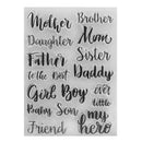 Clear Family Members Call Silicone Stamp for Diy Scrapbooking/ Photo Album Decor