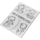 Transparent Clear Silicone Rubber Stamp Environmentally Friendly Pet Film