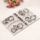 Transparent Clear Silicone Rubber Stamp Environmentally Friendly Pet Film