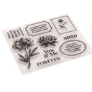 Alphabet Transparent Silicone Clear Rubber Stamp Cling Diary Scrapbooking DIY