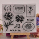 Words Transparent Clear Silicone Stamp/seal Diy Scrapbooking/ Photo Hot 1 pcs