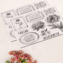 Transparent Clear Silicone Rubber Stamp Environmentally Friendly Pet Film