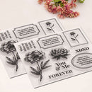 Transparent Clear Silicone Rubber Stamp Environmentally Friendly Pet Film