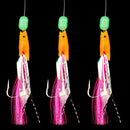 3 PCS large giant horse line luminous beads orange fish skin Hippo