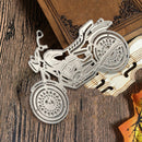 Cutting-Dies Motorcycle-Stencil Birthday Troqueles-Stamps Scrapbooking Paper