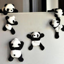 Plush Panda Refrigerator Sticky Creative Convenient Sticky Cartoon Little New 1x