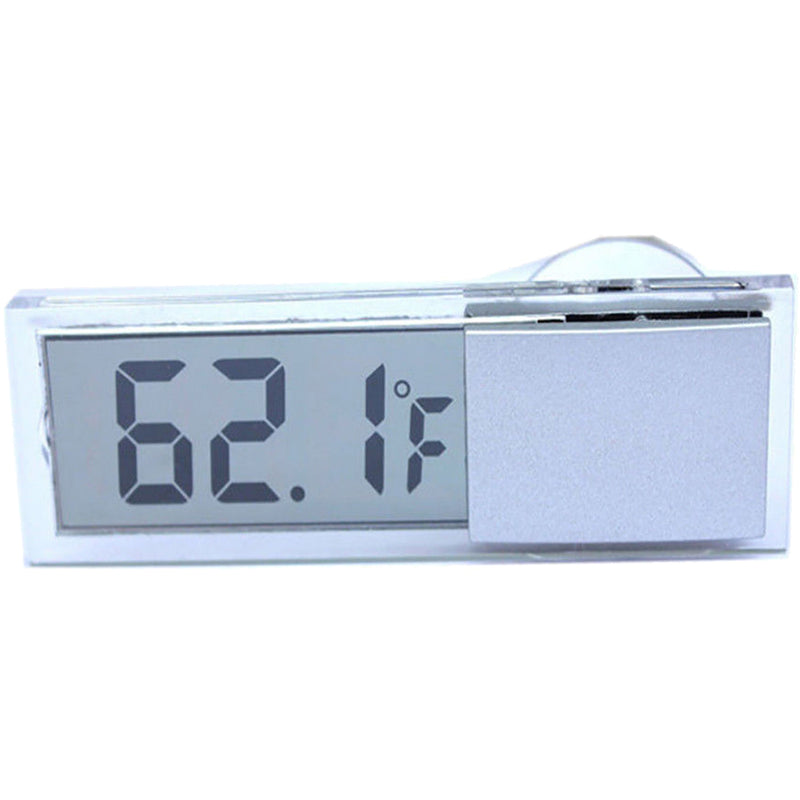 1 xWhite Digital LCD Display Auto Car Home Window Thermometer Indoor Suction Hot