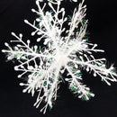 Plastic Snowflakes Shape String Christmas Tree Home Window Door Art DIY New 6x