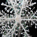Plastic Snowflakes Shape String Christmas Tree Home Window Door Art DIY New 6x