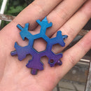 Wrench Outdoor-Tool Snowflakes-Shape Openers Stainless-Steel Portable Manual
