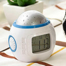 Music LED Star Sky Projection Light Digital Alarm Clock Calendar Thermomet