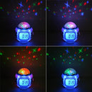 Music LED Star Sky Projection Light Digital Alarm Clock Calendar Thermomet