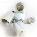 E27 Base LED Light Lamp Bulb Socket Split Rotate Splitter Adapter