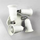 E27 Base LED Light Lamp Bulb Socket Split Rotate Splitter Adapter