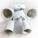 E27 Base LED Light Lamp Bulb Socket Split Rotate Splitter Adapter