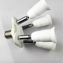 E27 Base LED Light Lamp Bulb Socket Split Rotate Splitter Adapter