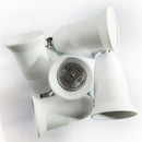 3 in 1 Adjustable E27 Base Led Light Lamp Bulbs Adapter Holders Socket Splitter