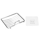 1 pc Stainless Steel Suction Cup Soap Dish Drain Tray Holder Bathroom Hot