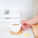 4x Pad Coaster Tableware Office-Mat Coffee-Wine Cork Round Drink Household