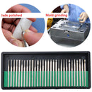 30pcs Diamond Coated Needle Grinding Burrs Set Point Heads Shank