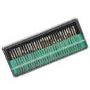 30pcs Diamond Coated Needle Grinding Burrs Set Point Heads Shank