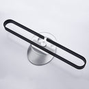 Towel-Rack Wall-Mounted Bathroom Matte Black Aluminum Single Solid-Space
