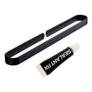 Towel-Rack Wall-Mounted Bathroom Matte Black Aluminum Single Solid-Space