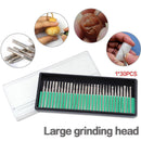 30 PCS 3mm Shank Diamond Grinding Needle Carving Polishing Set Mounted Point New