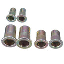 100 x Rivet Nut Mixed Zinc Steel Insert Nutsert Threaded Case Kit Best