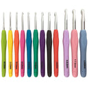 12x Hooks Sewing-Tools Needles-Knit Knitting-Needle Aluminium Craft-Yarn Weave