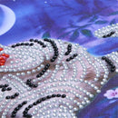 Special Shaped Diamond Painting White Tiger Rhinestone Needlework Diamon