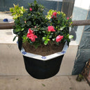 4 x T4U 5-Gallon Grow Bags Woven Fabric Planting Bags With Sturdy Hand Hot