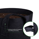 4 x T4U 5-Gallon Grow Bags Woven Fabric Planting Bags With Sturdy Hand Hot