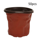 50x/Set Dual Color Plastic Nursery Pots Flowerpot Planter Grow Seeding  teyp Hot
