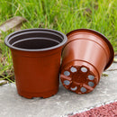 50x/Set Dual Color Plastic Nursery Pots Flowerpot Planter Grow Seeding  teyp Hot