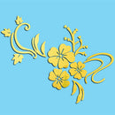 Vinyl Wallpaper Mural Tv-Sofa Flowers Bedroom Romantic Home-Decors Large