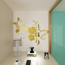 Vinyl Wallpaper Mural Tv-Sofa Flowers Bedroom Romantic Home-Decors Large